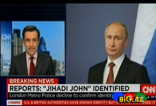 CNN İŞİD cəlladı haqqda süjetdə Putini göstərdi - VİDEO