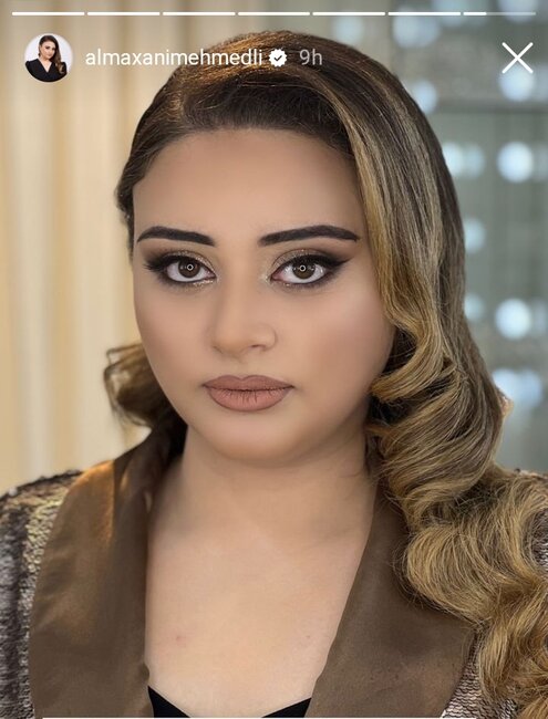 Yeni evlənən Almaxanım gözəlliyi ilə GÖZ QAMAŞDIRDI - FOTO