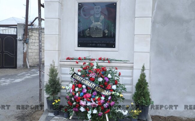 Şəhid Cəbrayılın xatirəsi əbədiləşdirildi - FOTO/VİDEO