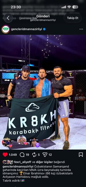 Səmərqənddə keçirilən MMA üzrə beynəlxalq turnirdə Elnar İbrahimovun uğurlu çıxışı