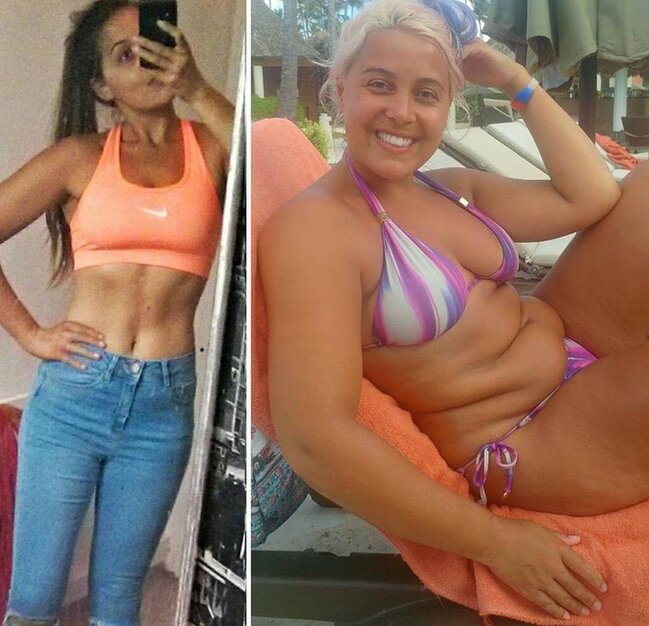 Bikinidə gəzməyə utanmayan KÖK QADINLAR - FOTOLAR