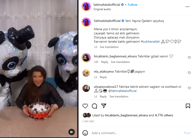 Rəqqasə Fatimə üçün ÖZƏL GÜN - FOTO