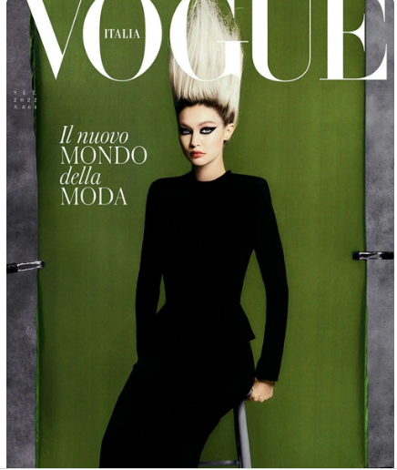 Gigi Hadi jurnalın ÜZ QABIĞINDA - FOTO