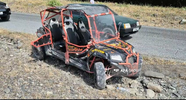 Qəbələdə qadın turistlər kvadrosikllə qəzaya düşdü - 4-nün vəziyyəti ağırdır