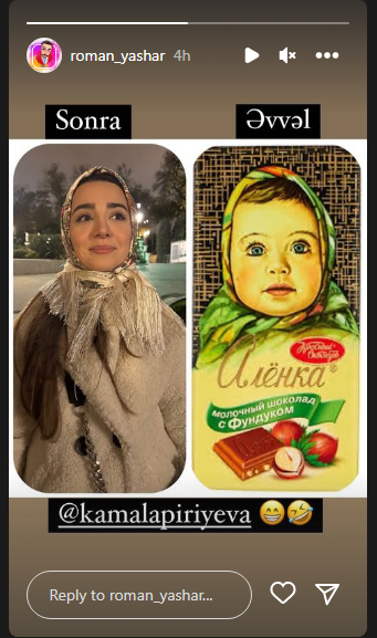 Kəmalə Piriyevanı görün kimə oxşatdılar - FOTO