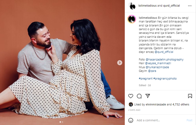 Qurda həyat yoldaşından MÖHTƏŞƏM SEVGİ ETİRAFI - FOTO