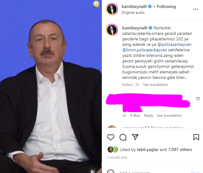 Kamil Zeynallı Prezidentimizin bu çıxışını paylaşaraq, xalqa səsləndi - FOTO