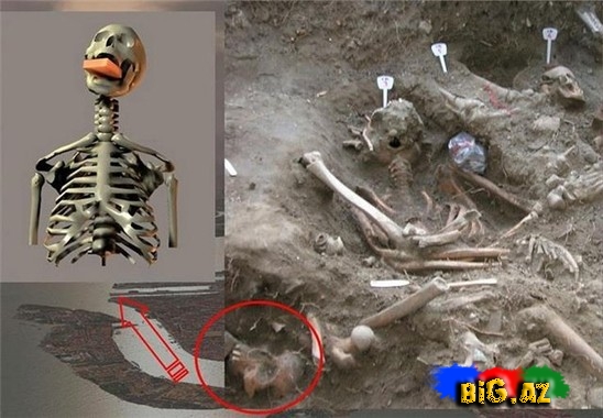 İtaliyada arxeoloqlar vampir qadın skeleti tapıblar - FOTO