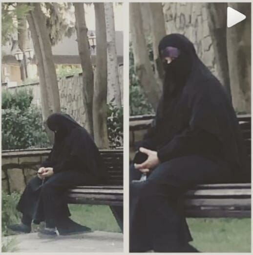 Qara niqabda "kişi" əli olan insanın kimliyini MÜƏYYƏNLƏŞDİ - FOTO