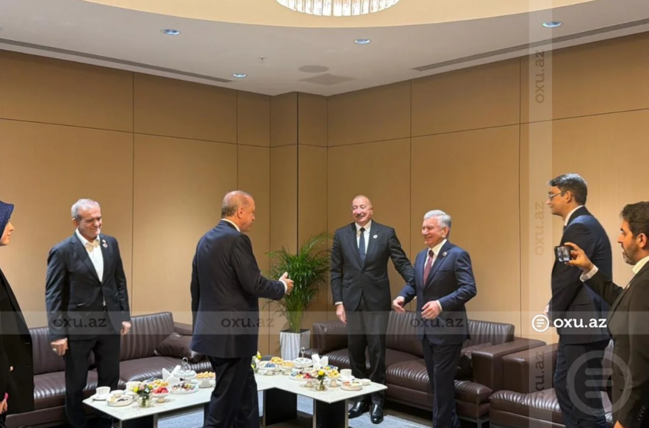 Azərbaycan, Türkiyə, Özbəkistan və İran prezidentləri Bişkekdə bir arada - FOTO