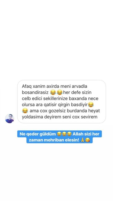 Afaq ailəli kişinin ona yazdığı sevgi mesajını yaydı - Arvadım məni boşasa, sizi tapıb... - FOTO