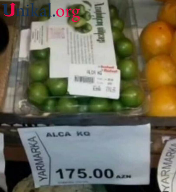 Azərbaycanda alçanın qiyməti görün neçəyədir - FOTO