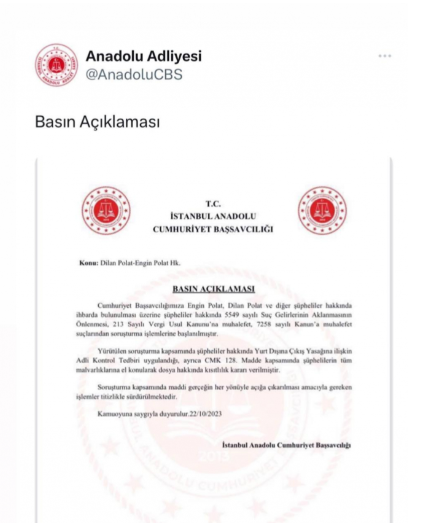 Dilan Polat və ərinin bütün mal-mülkü əlindən alındı, xaricə çıxışlarına qadağa qoyuldu - FOTO