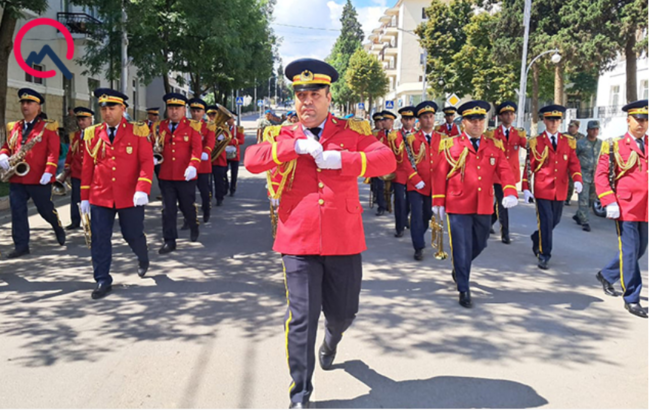 Xankəndidə təntənəli yürüşdən - Video