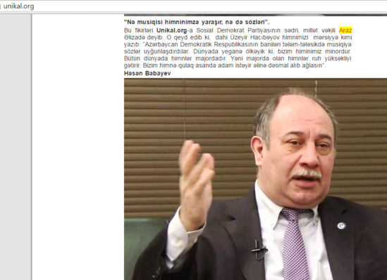 Azərbaycanlı deputat himnimizi aşağıladı