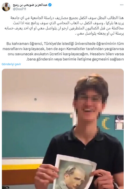 Atatürkü təhqir edən şəxs haqqında cinayət işi açıldı-FOTO