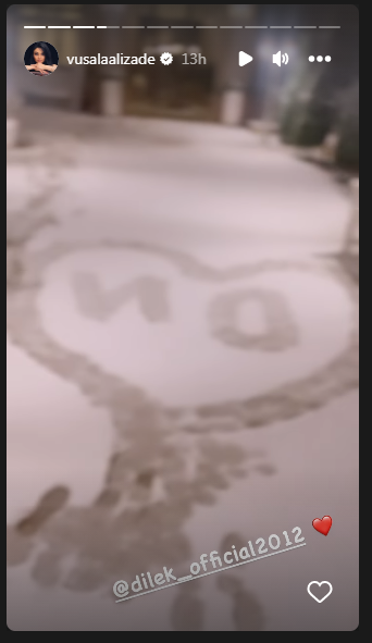 Vüsalə qızı ilə qar sevinci yaşadı - FOTO-VİDEO