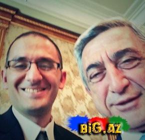 Sərkisyan da "selfie" çəkdirdi