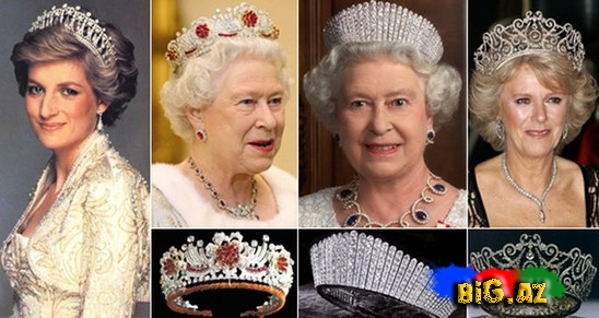 Kraliçaları bəzəyən möhtəşəm baş tacları - FOTO