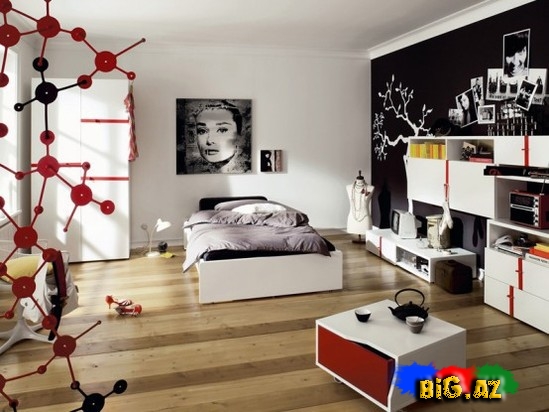 Gənc qızlar üçün valehedici otaqlar - FOTO