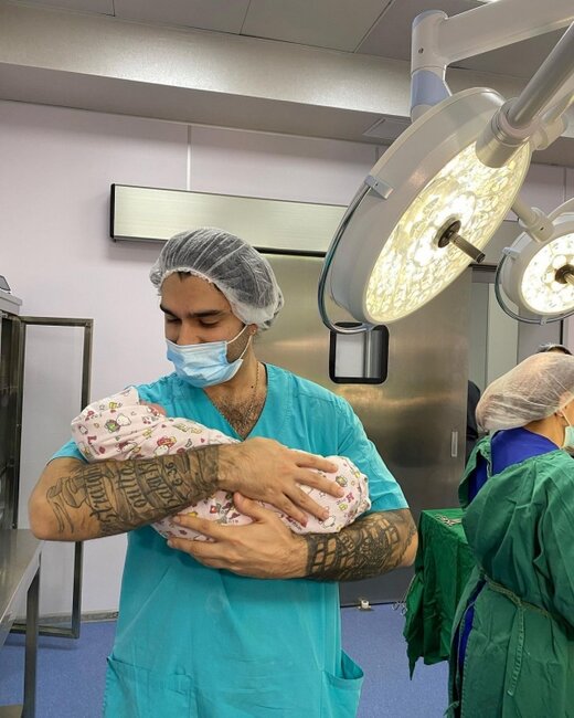 İbrahimlə Aydanın qızı oldu - FOTO