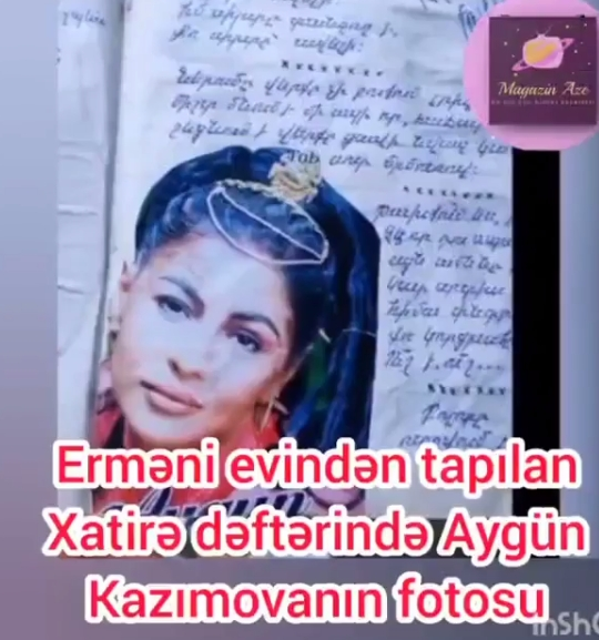 Erməni evindən bu dəfə Aygün Kazımovanın FOTOSU ÇIXDI
