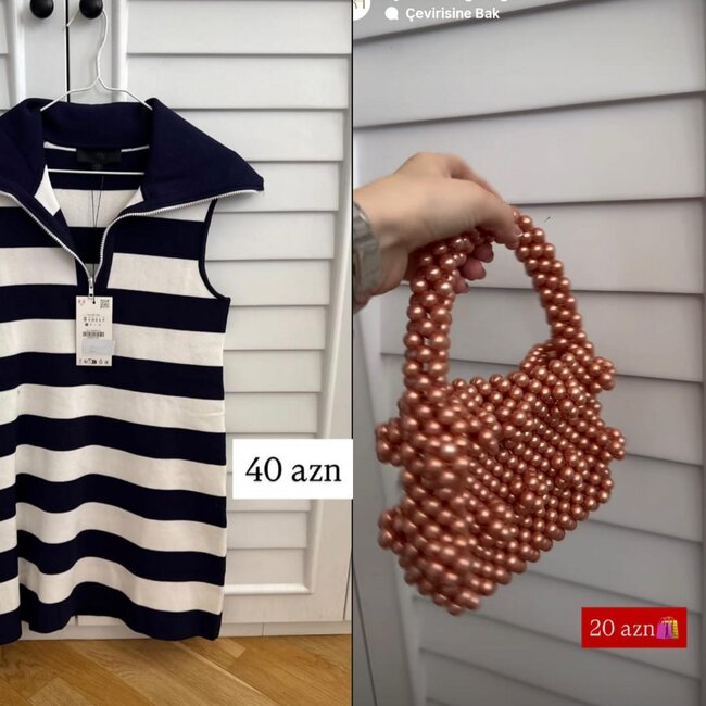 Aynişan bu dəfə geyimlərini satışa çıxardı