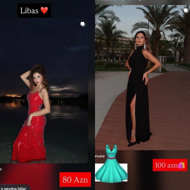 Aynişan bu dəfə geyimlərini satışa çıxardı