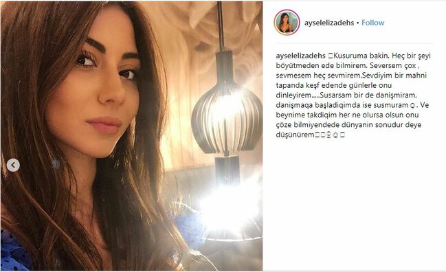 Evli kişi ilə sevgili olduğu deyilən Aysel sükutu pozdu:
