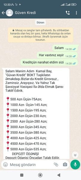 'Guvenkredittaz" müştəriləri aldadaraq kartlarından pul çəkir