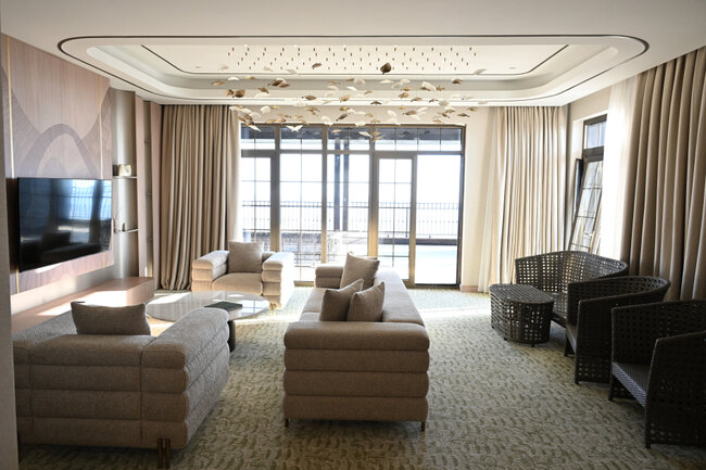 Prezident və xanımı "Meysari Grand Hotel & SPA"nın açılışında - Fotolar - Yenilənib