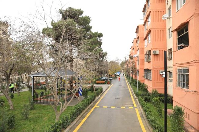 Dünya Azərbaycanlıların Həmrəyliyi Günü və Yeni il ərəfəsində paytaxtın Nizami rayonunda geniş abadlıq-quruculuq işləri davam etdirilir