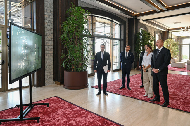 Prezident və xanımı "Meysari Grand Hotel & SPA"nın açılışında - Fotolar - Yenilənib