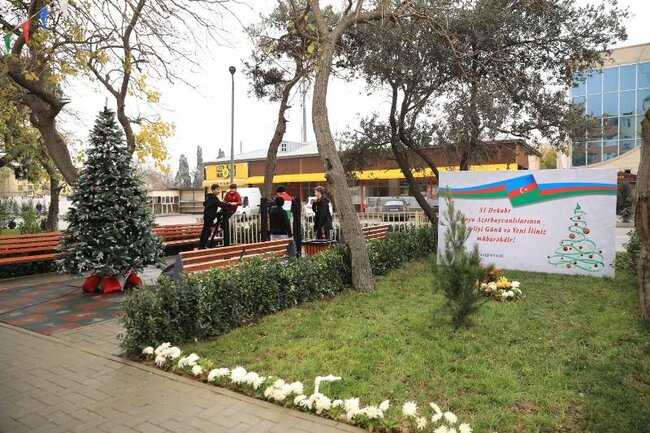 Dünya Azərbaycanlıların Həmrəyliyi Günü və Yeni il ərəfəsində paytaxtın Nizami rayonunda geniş abadlıq-quruculuq işləri davam etdirilir