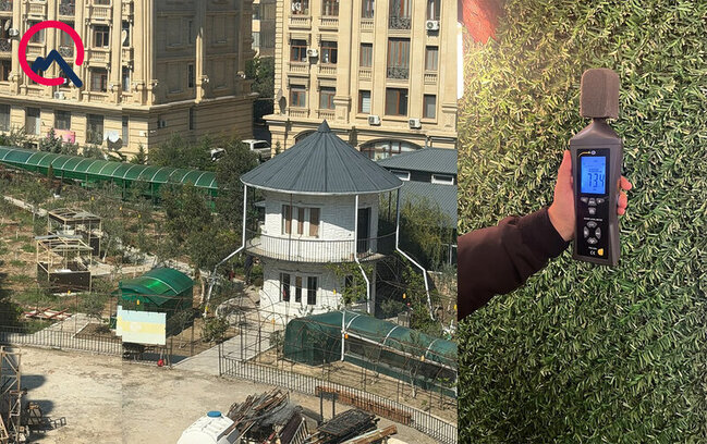 "Bəy Mamed" yaşayış kompleksinin həyətini hasarlayıb özünə villa tikdirir" (FOTO)