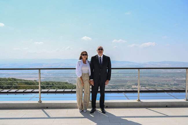 Prezident və xanımı "Meysari Grand Hotel & SPA"nın açılışında - Fotolar - Yenilənib