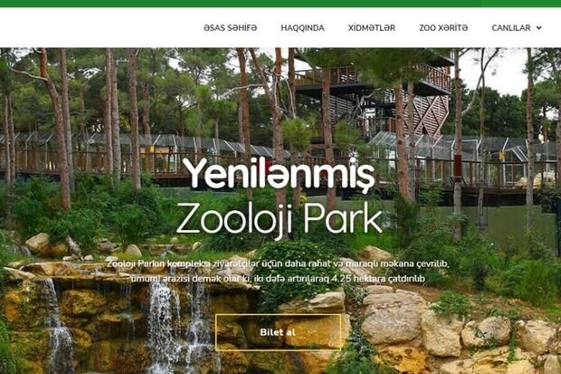 Bakı Zooloji Parkının yeni saytı istifadəyə verildi