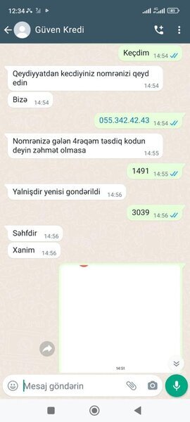 'Guvenkredittaz" müştəriləri aldadaraq kartlarından pul çəkir