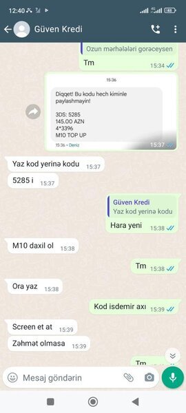 'Guvenkredittaz" müştəriləri aldadaraq kartlarından pul çəkir