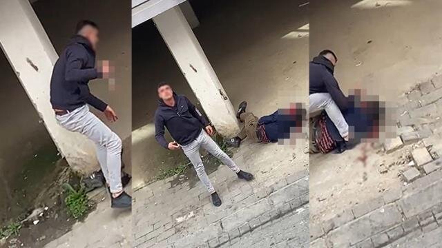 ŞOK: Küçənin ortasında yerə yıxıb dəfələrlə BIÇAQLADI - VİDEO +18