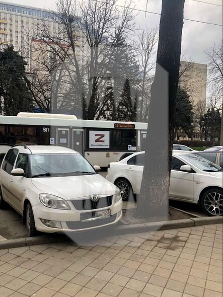 Rusiya şəhərləri "Z" simvolikasına bürünür - FOTO