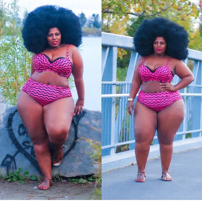 Bikinidə gəzməyə utanmayan KÖK QADINLAR - FOTOLAR