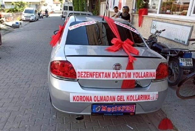 Koronavirus bu cütlüyün toy maşınına 