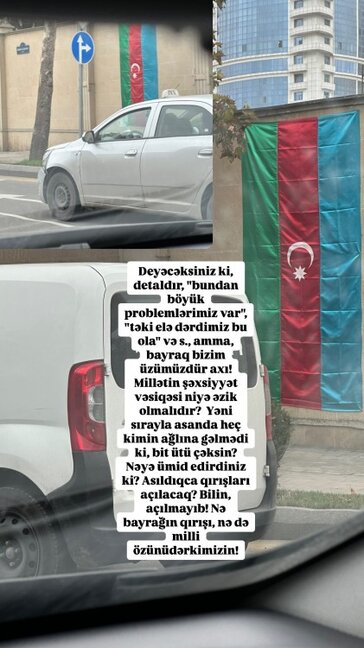 Bayrağın bu formada asılmasını tənqid etdi - Foto