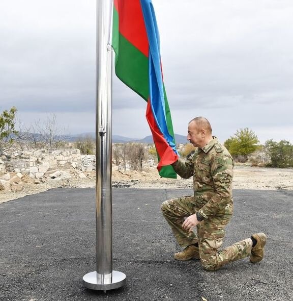 İlham Əliyev Ağdamda bayrağımızı ucaltdı - FOTO