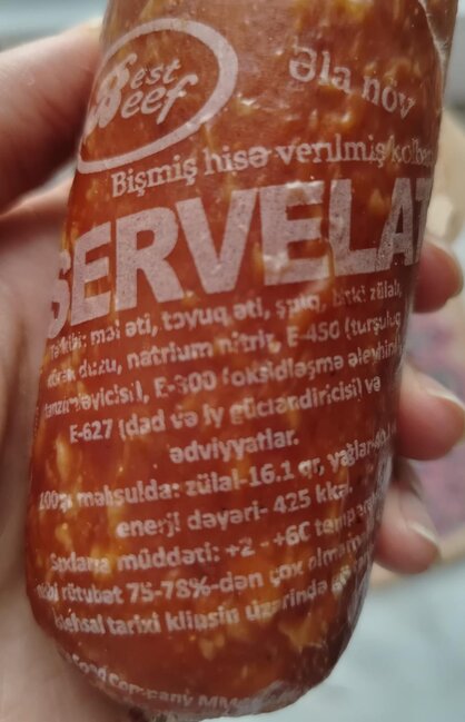 "Best Beef" kolbasalarında zərərli maddələr