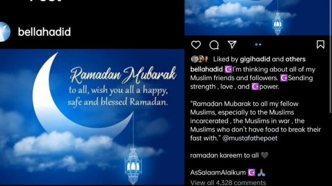 Bella Hadiddən Ramazan paylaşımı - FOTO