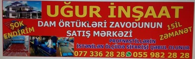 Müasir dam örtüklərinin topdan və pərakəndə satışı quraşdırılması və təmiri!