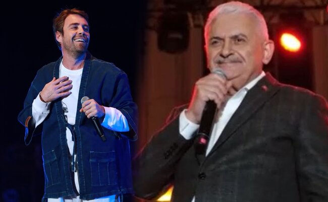 Konsertinə gecikdi, yerinə Binali Yıldırım mahnı oxudu - Video