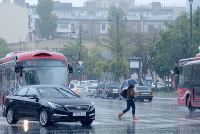 Bu gündən Bakıda güclü leysan yağacaq - XƏBƏRDARLIQ